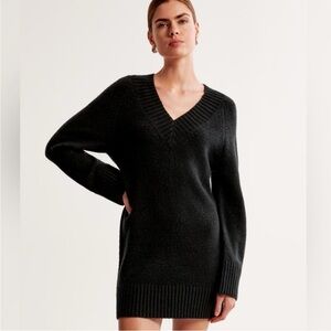 Abercrombie & Fitch petite black sweater dress